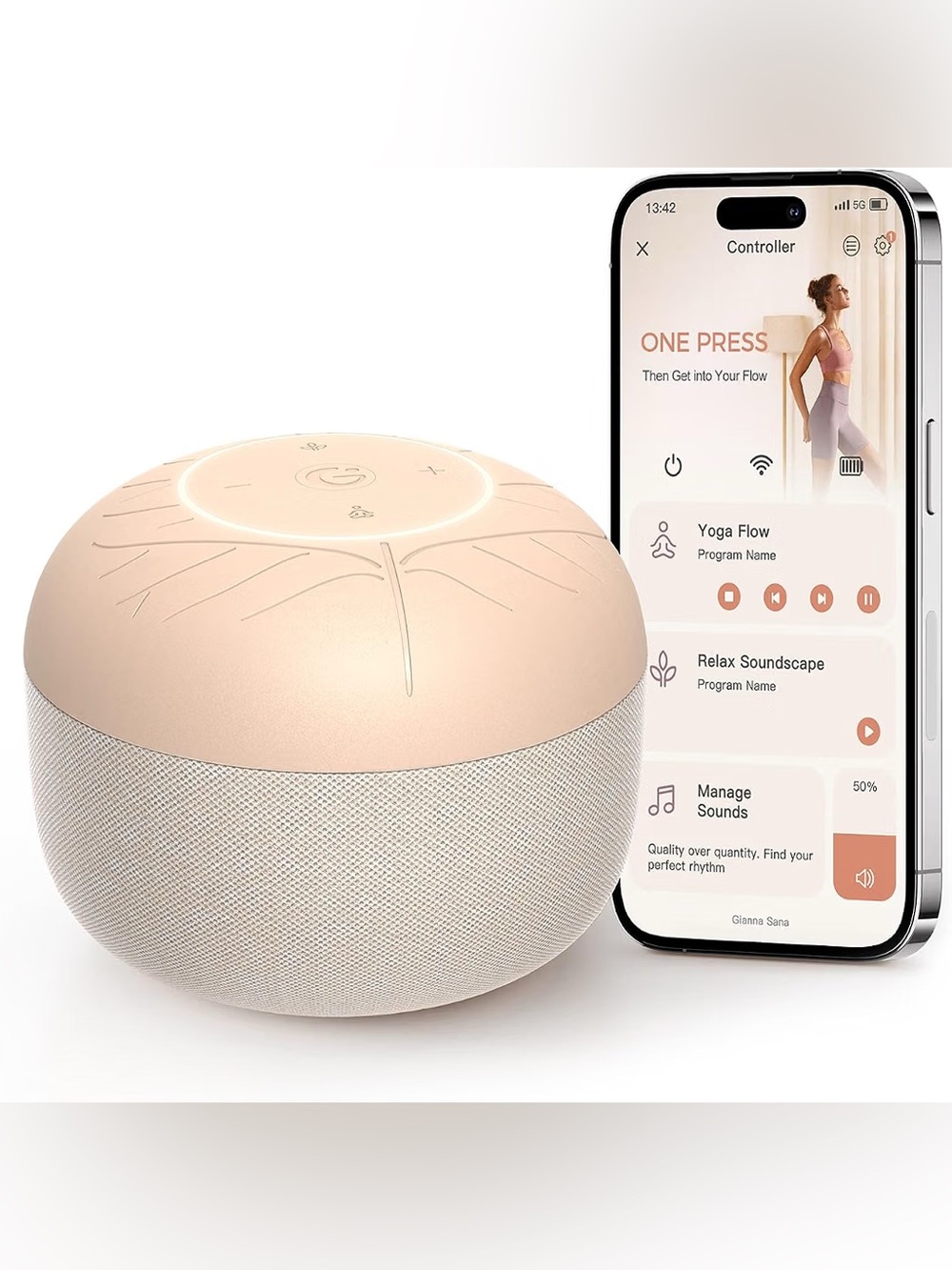 Gianna Sana Flow Sound Machine for Women, Yoga & Meditation